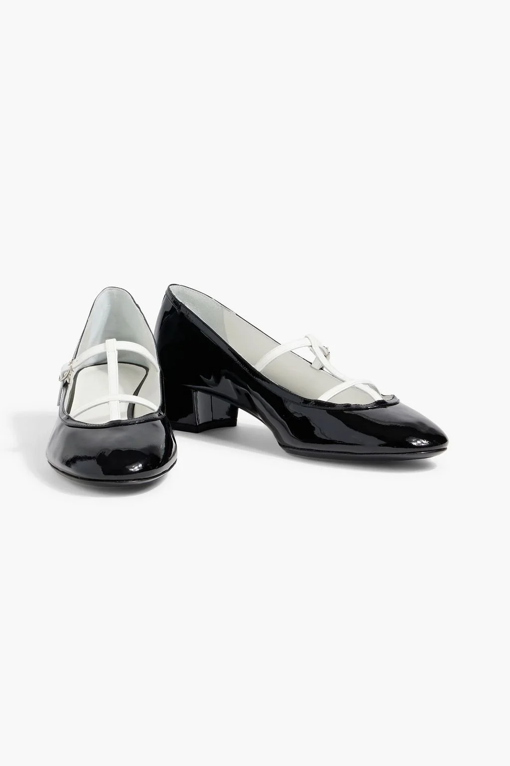 Khaite Fawn Pumps in Black & White Patent Leather.jpg