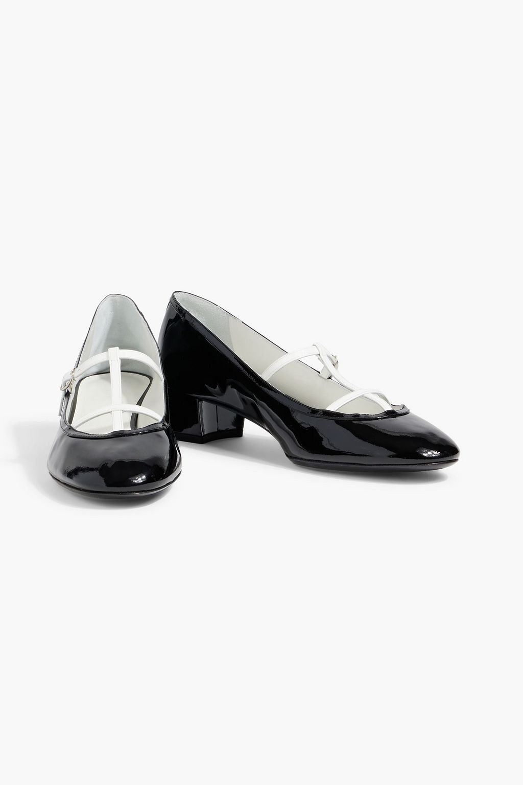 Khaite Fawn Pumps in Black & White Patent Leather.jpg