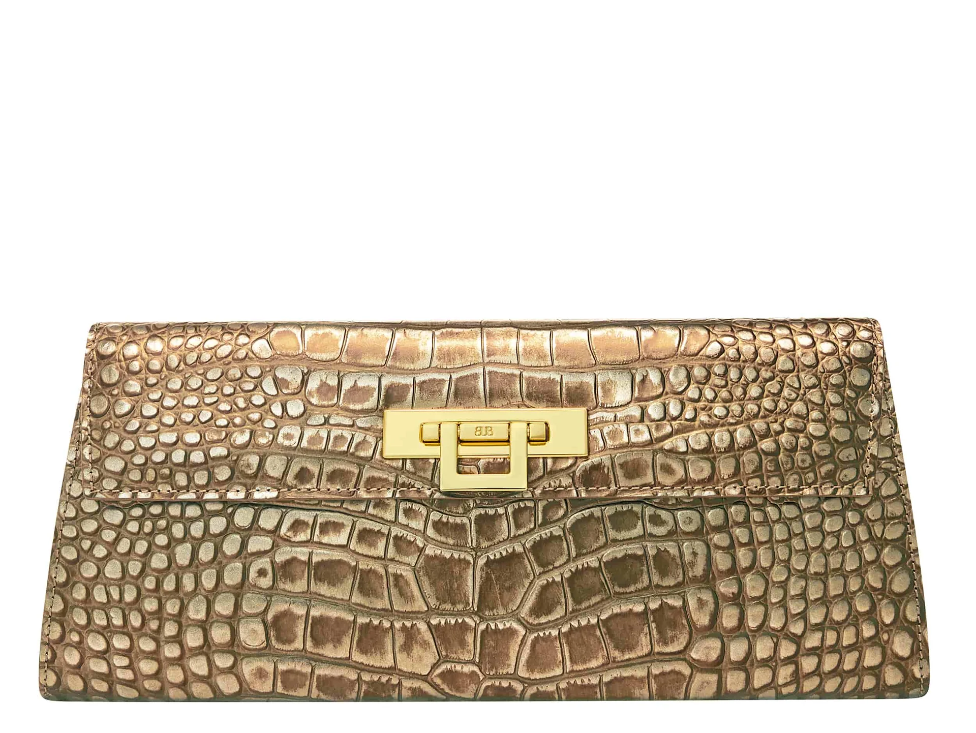 Lalage Beaumont Fonteyn Clutch in Bronze Orinoco