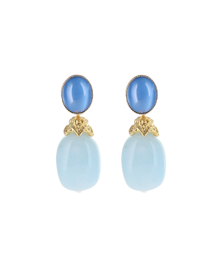Laurence Coste Milly Blue Earrings in Blue.png