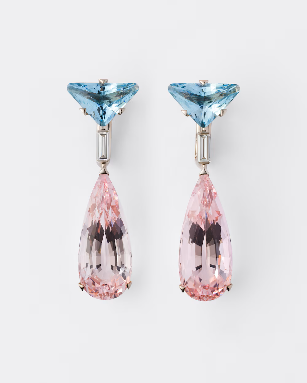 Prada Couleur Vivante Pendant Earrings in GoldAquamarineWhiteMorganite.png