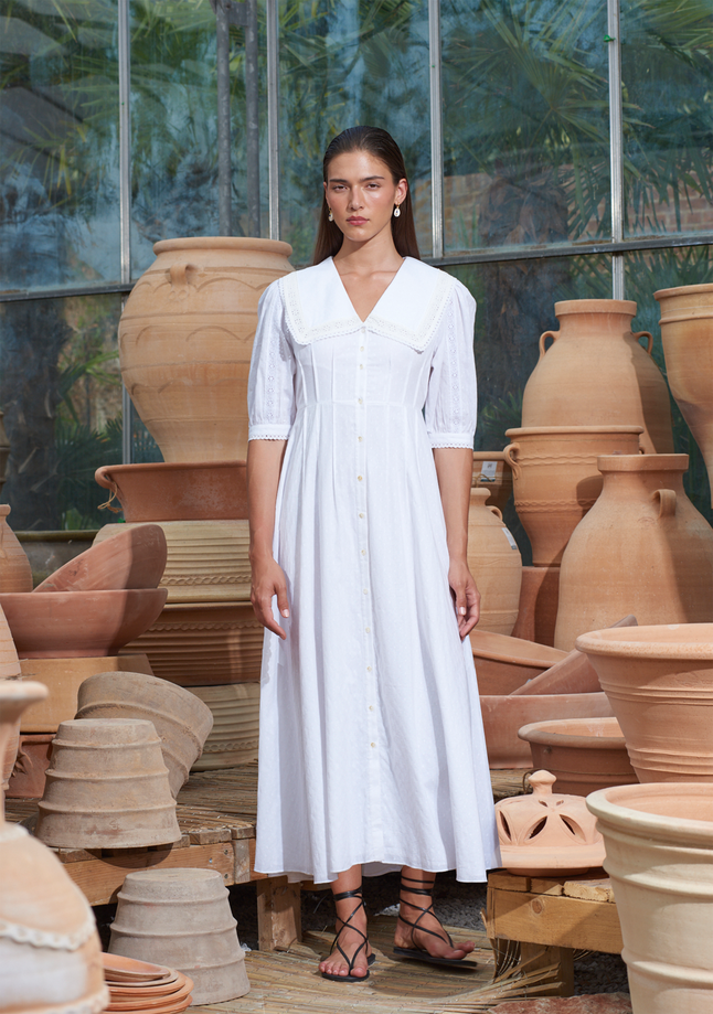 Muzungu Sisters Thea Dress in White.png