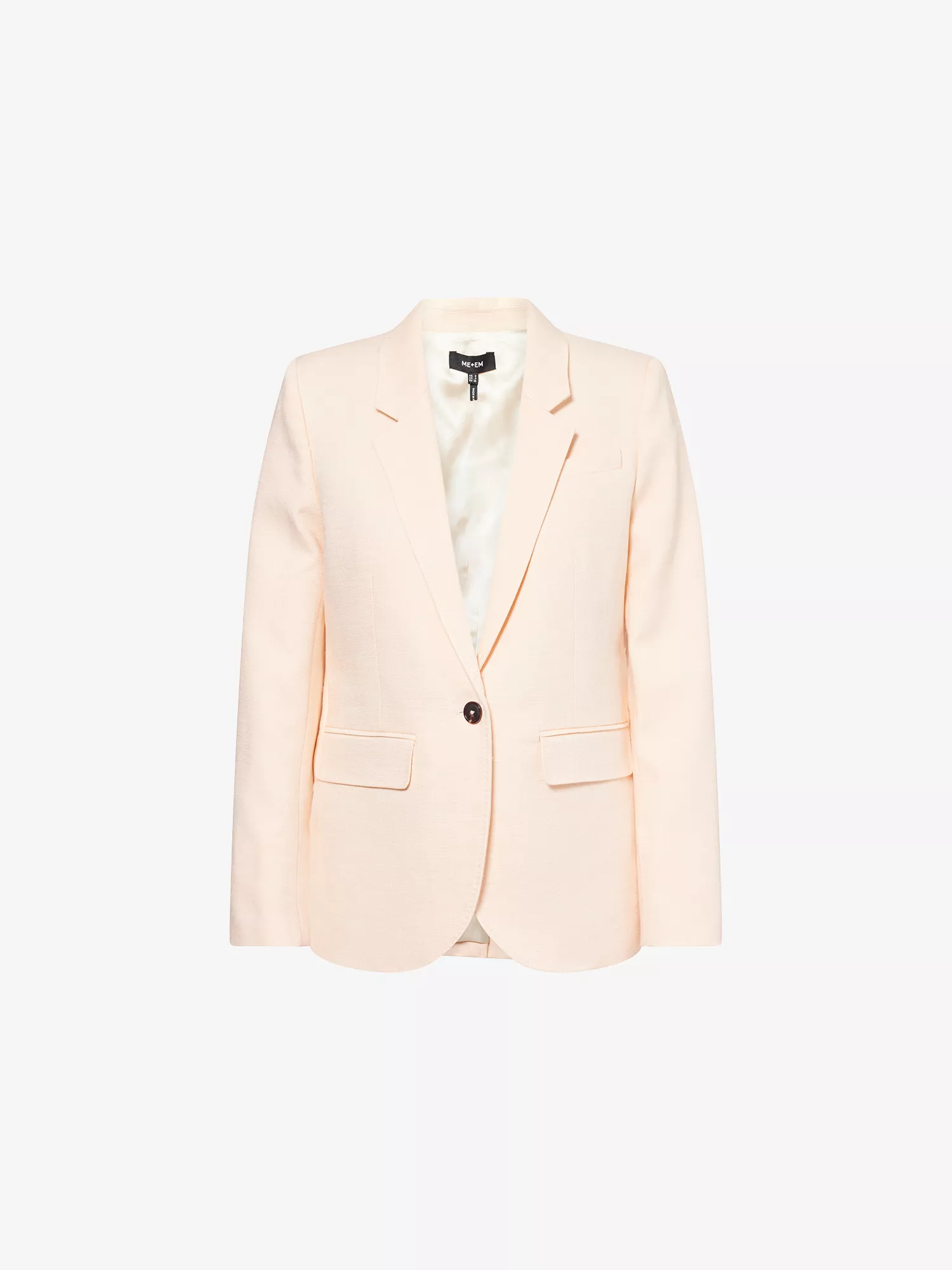 ME and EM Lightweight Tailored Blazer in Peach Sorbet.png