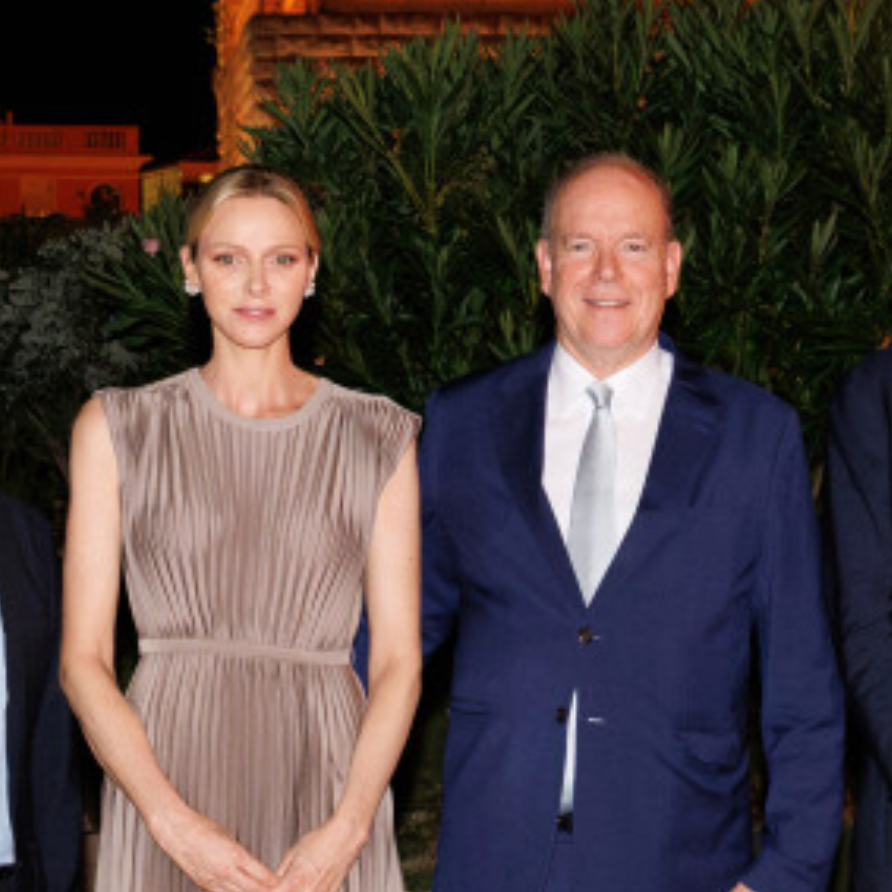 Prince Albert and Princess Charlene attend Le mariage de Monaco screening