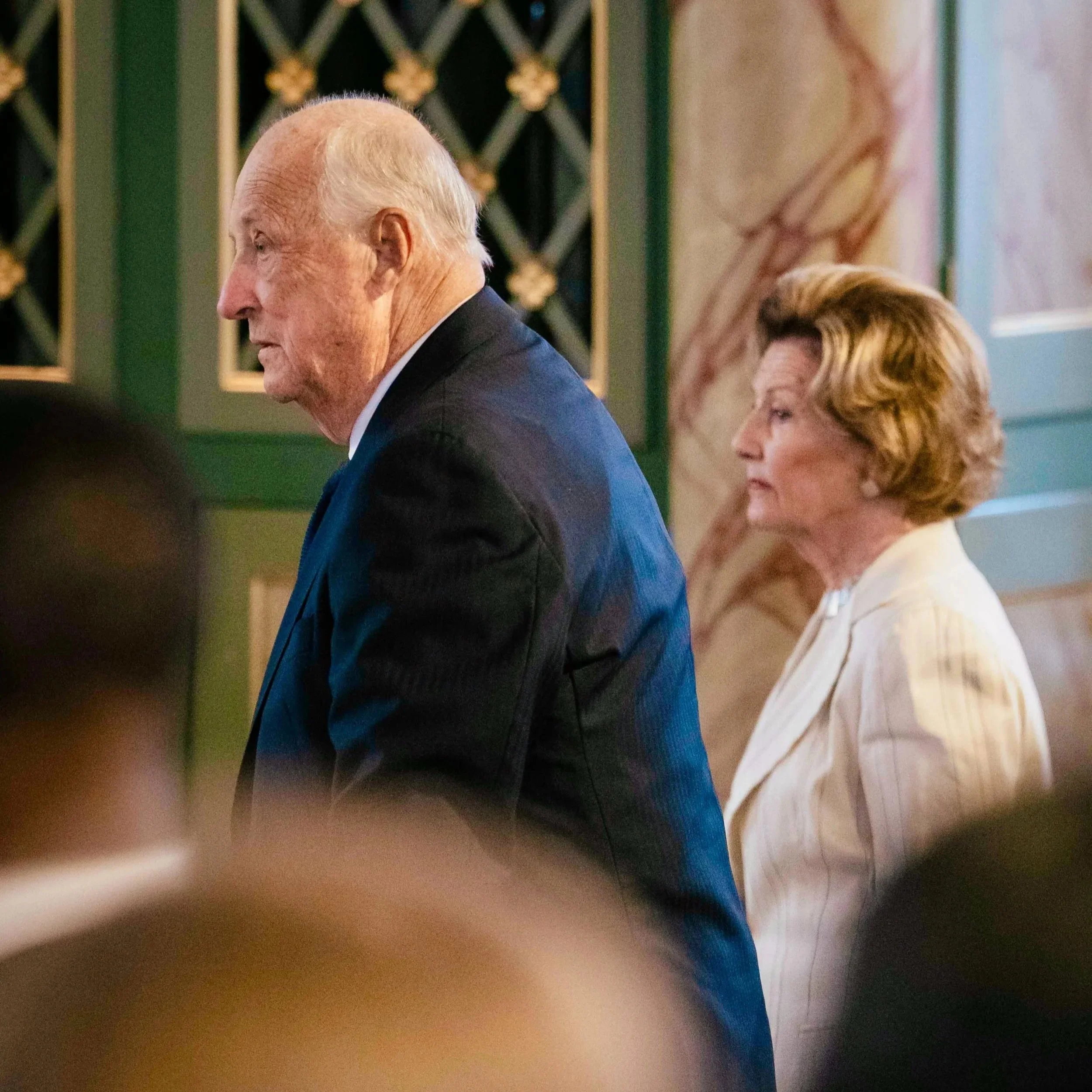 King Harald and Queen Sonja attend Memorial service for July 22