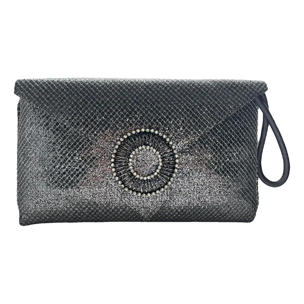 Wilbur &amp; Gussie Edith Clutch in Silver