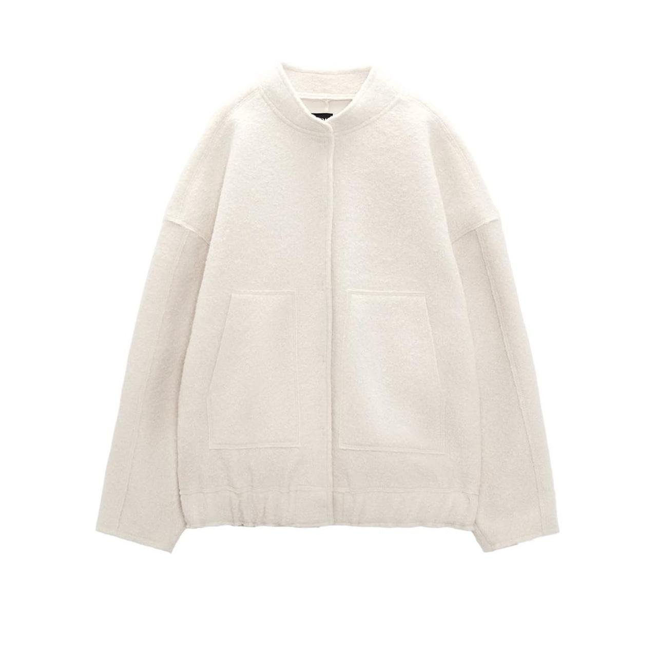 Zara Oversized Bomber Jacket with Pockets