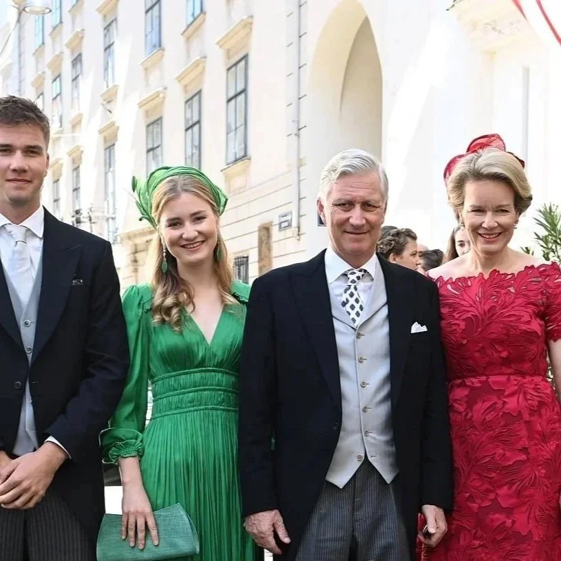 Belgian Royal Family attends wedding of Archduchess Isabel of Austria and Carlos de Palacio y Gaytán de Ayala