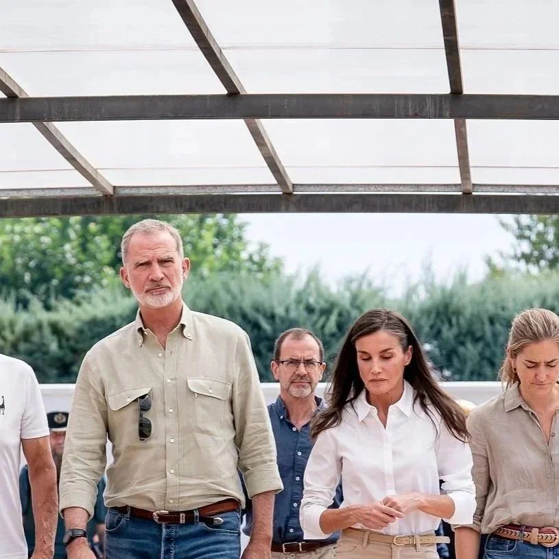 King Felipe and Queen Letizia visit La Chopera Municipal Sports Centre in Villamanta