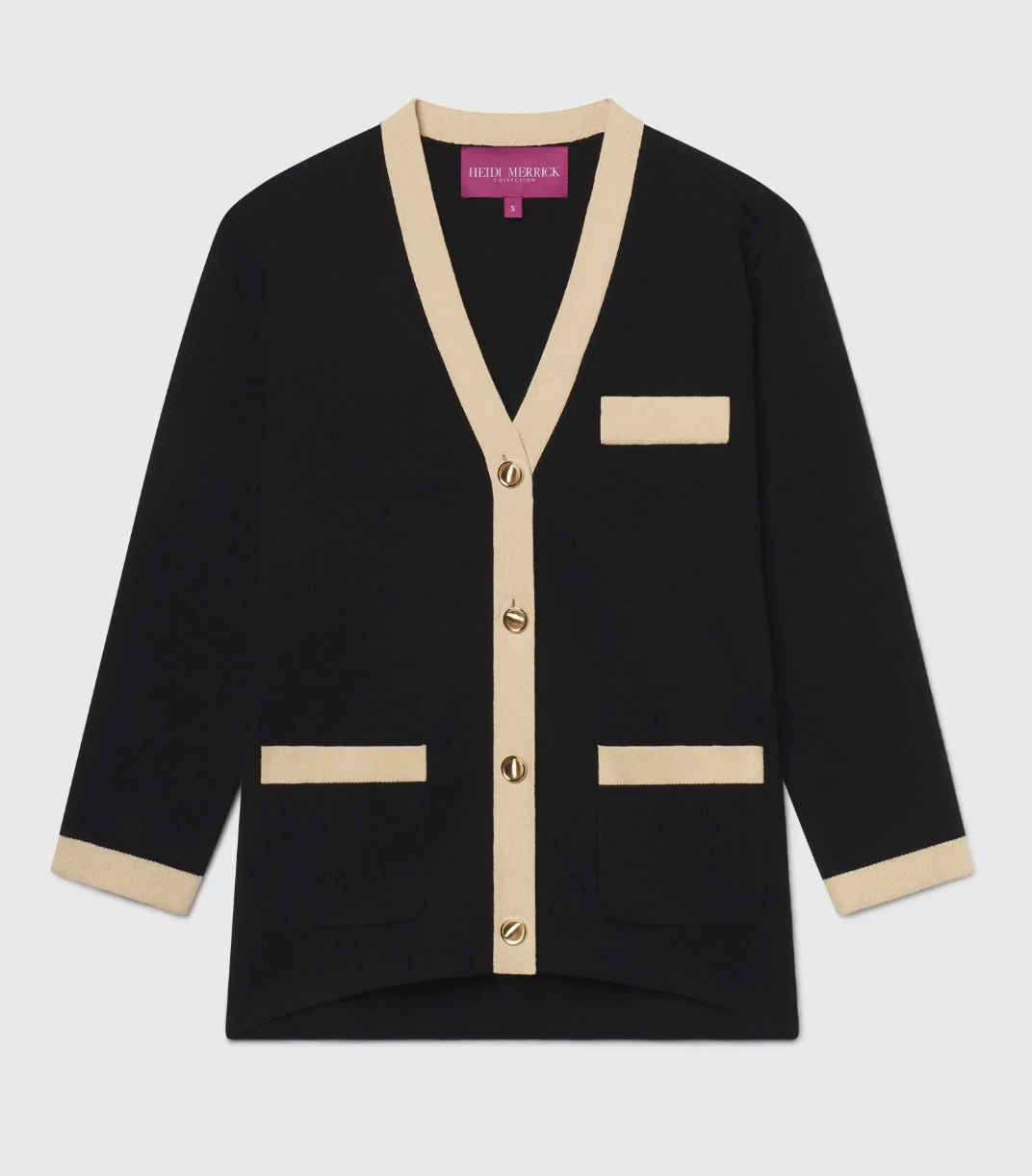 Heidi Merrick Finny Cardigan in Noir