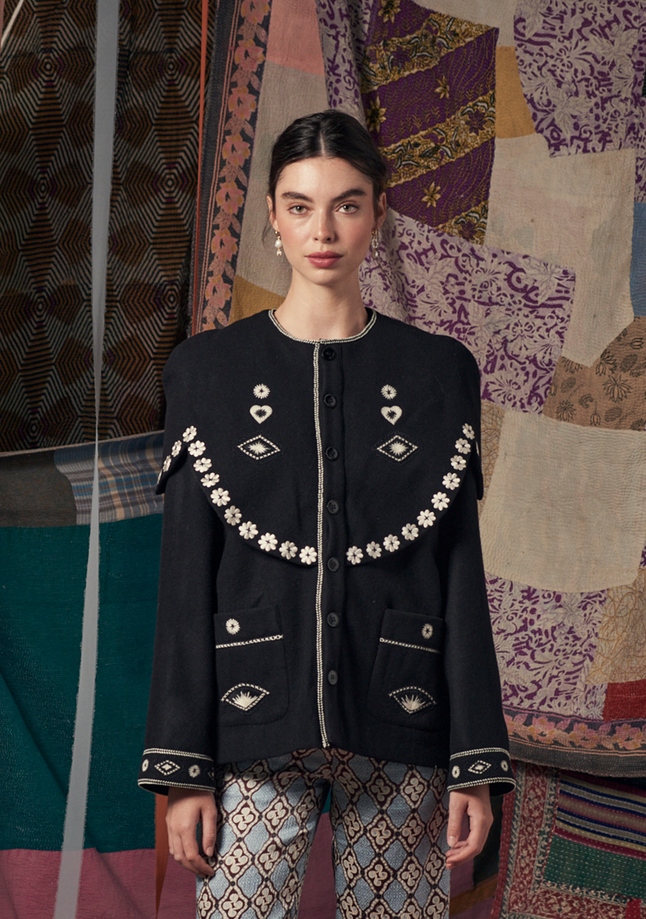 Muzungu Sisters Fiorella Jacket in Black.png
