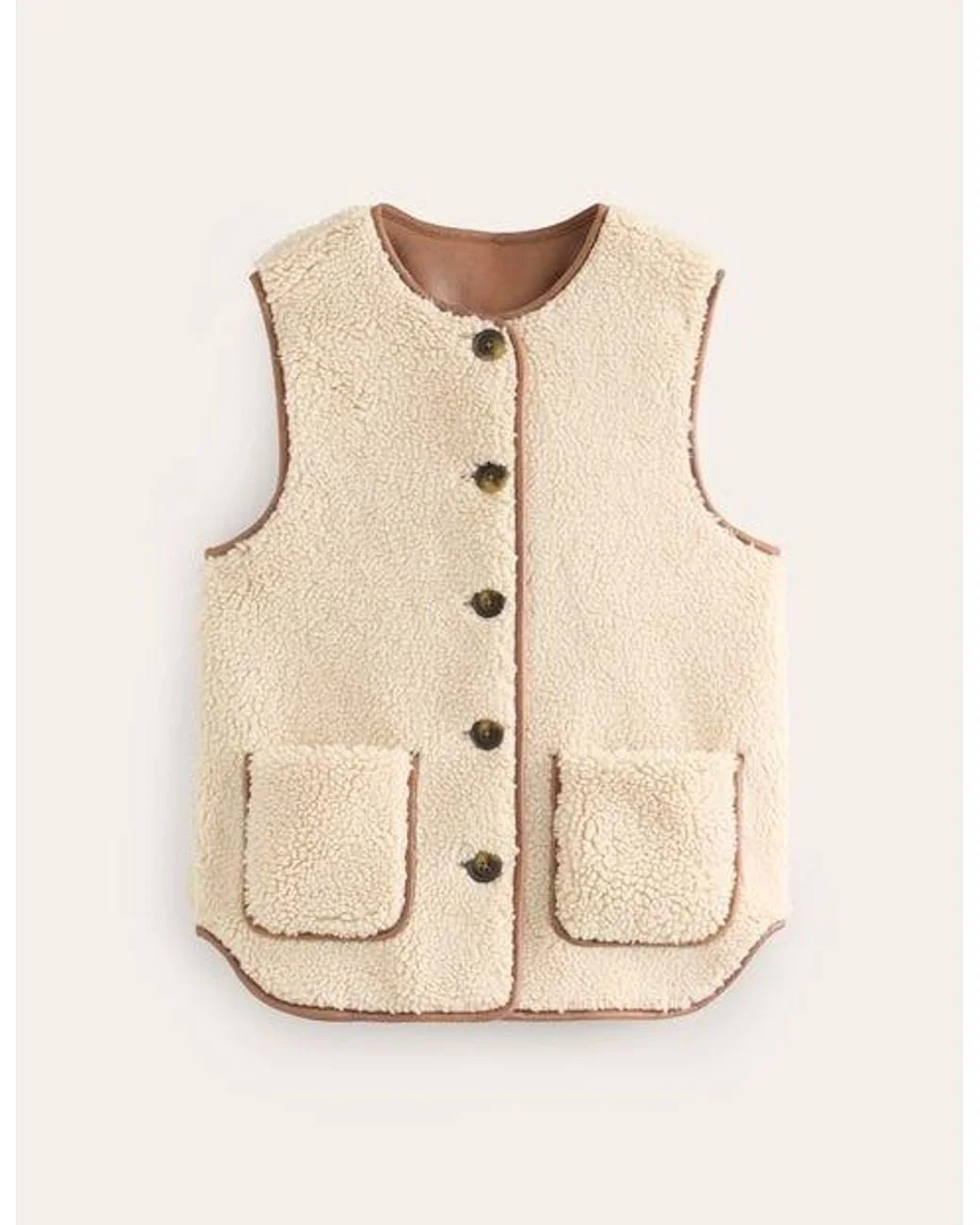Boden Clerkenwell Borg Button Gilet