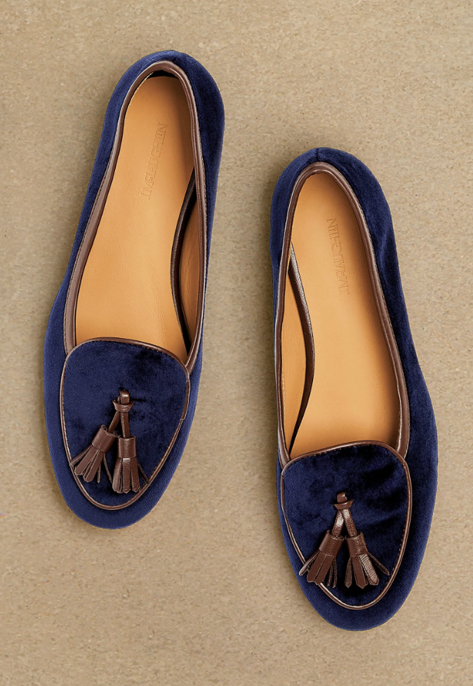 J.McLaughlin Cecily Velvet Tassel Loafers