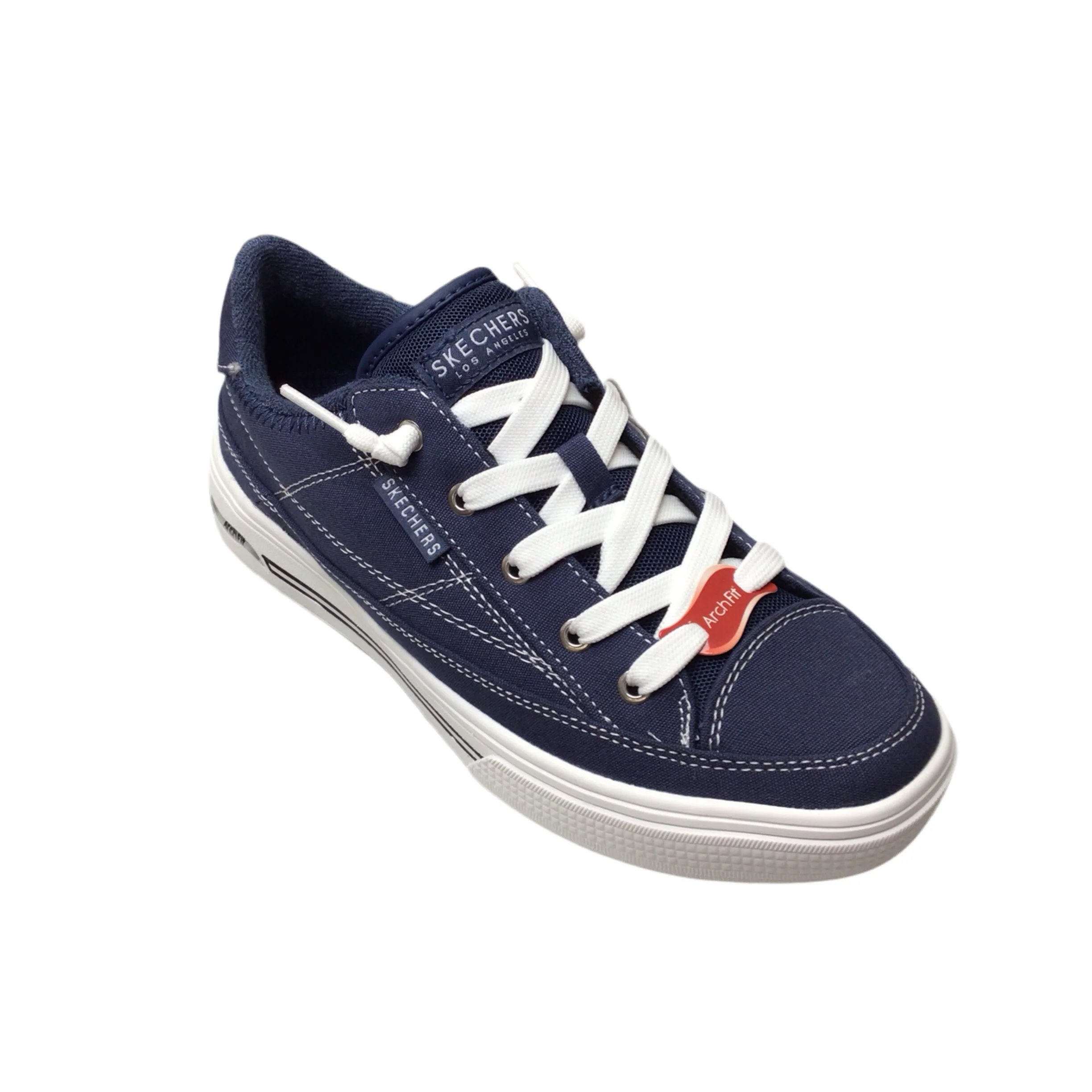 Skechers Arch Fit Arcade Shoes in Navy Arcata.png