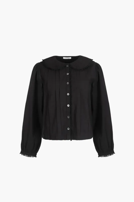 Sandy Liang Grove Top in Black