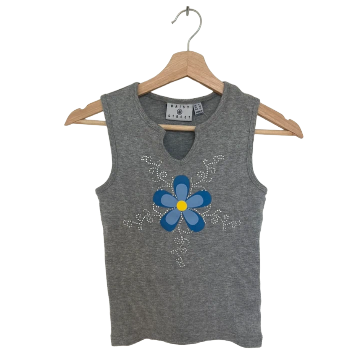 Daisy Street Y2K Flower Ribbed Tank Top.png