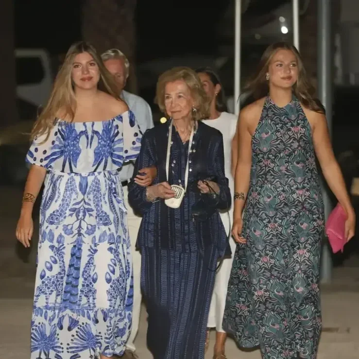 Spanish Royal Family enjoys dinner at Mia restaurant in Palma de Mallorca