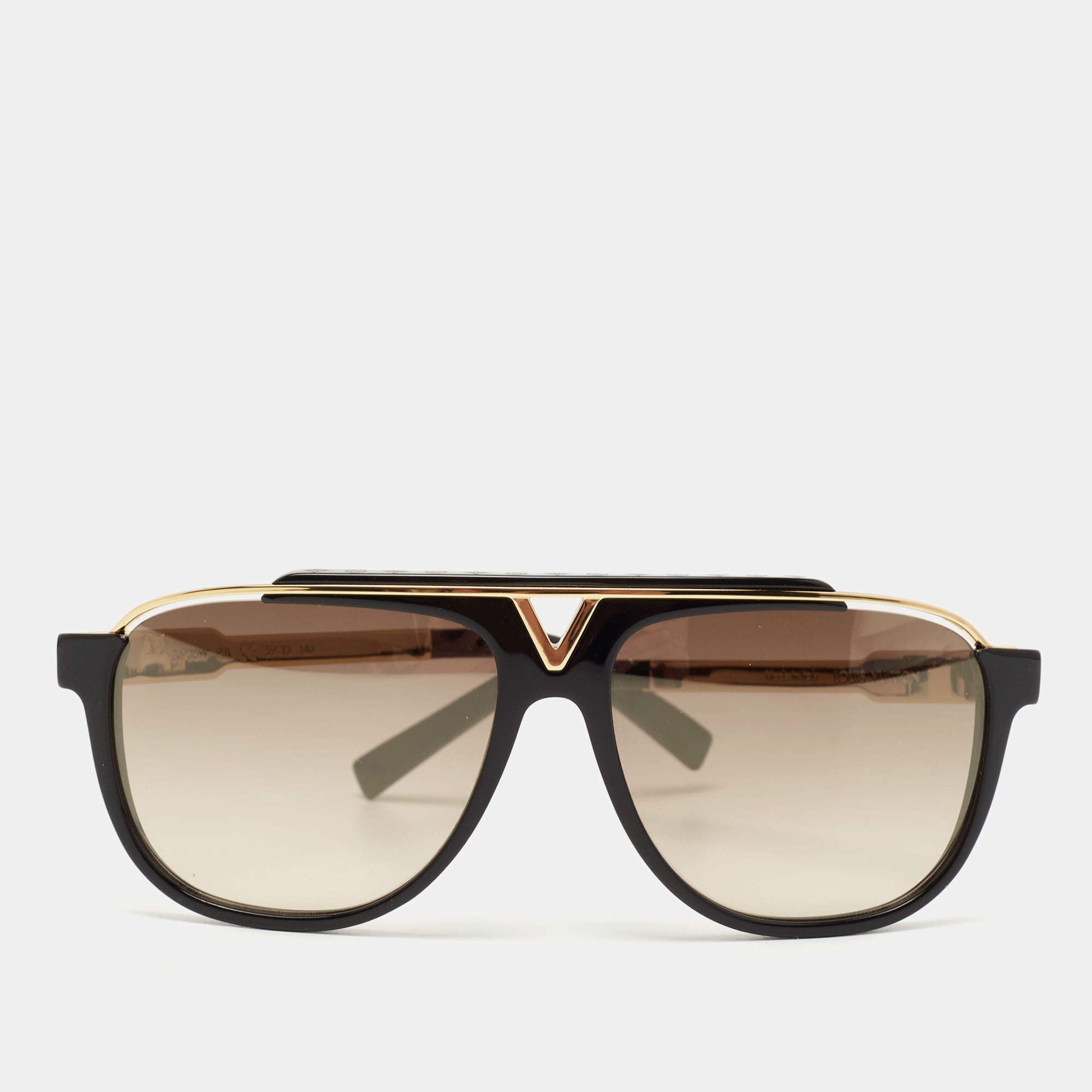 Louis Vuitton Z0936W Mascot Sunglasses in BlackGold.jpg