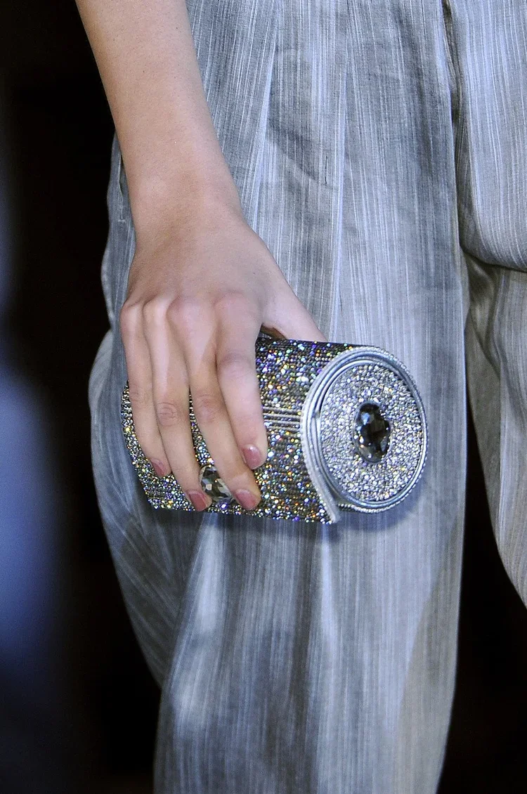 Giorgio+Armani+Swarovski-Embellished+Tube+Wrap+Clutch+in+BlackSilver.webp