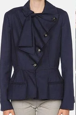Christian Dior Asymmetric Ruffle Jacket