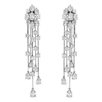Graff Waterfall Earrings in Yellow Diamonds
