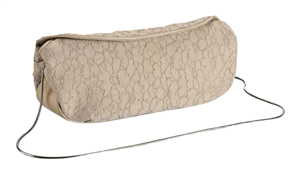 Akris Allegra Clutch in Off-White Micro Pleats
