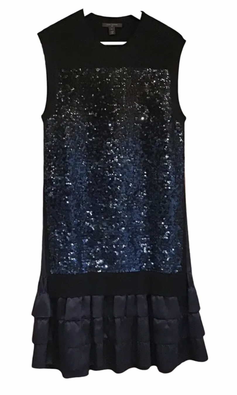 Louis Vuitton Sequin Ruffle Dress
