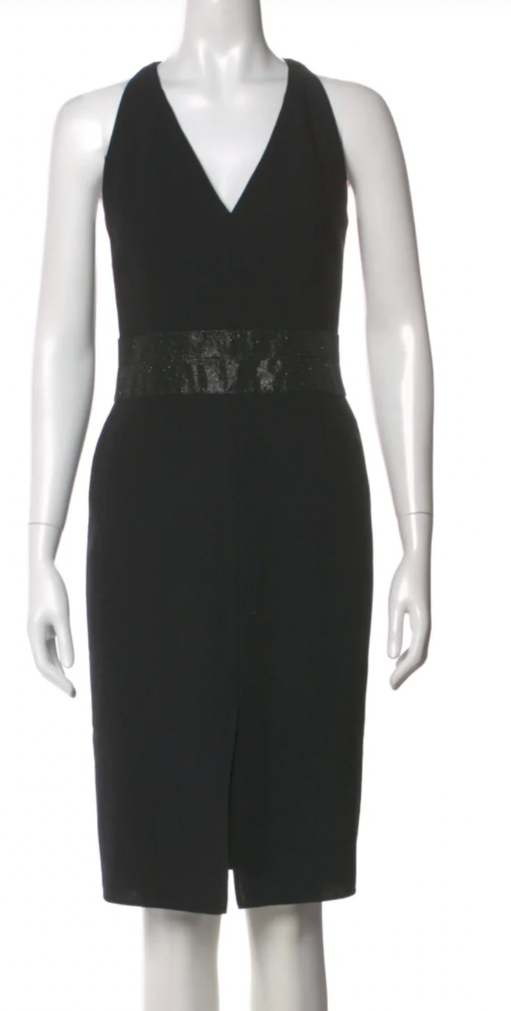 Akris Leather-Waist Sleeveless Dress