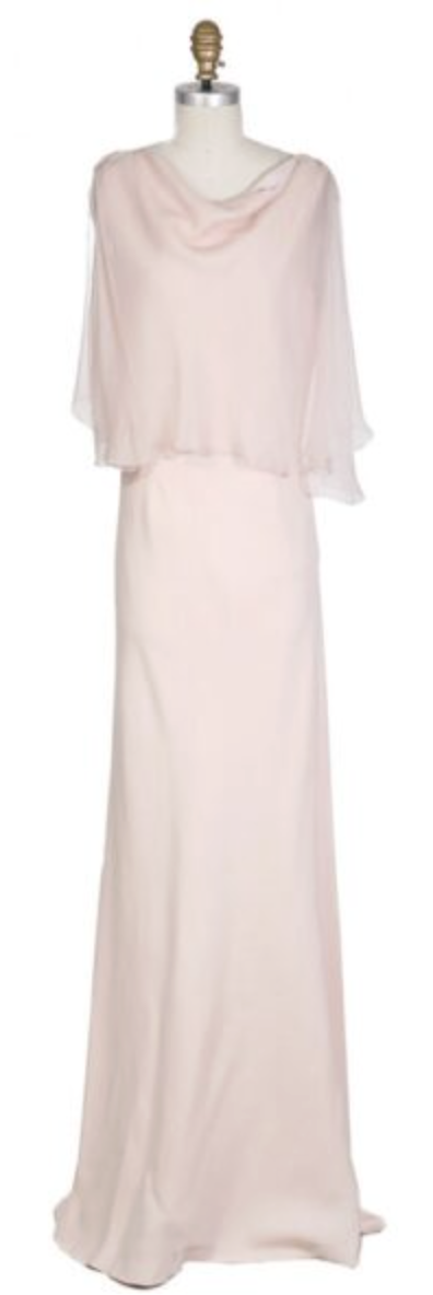 Christian Dior Silk Shawl Gown