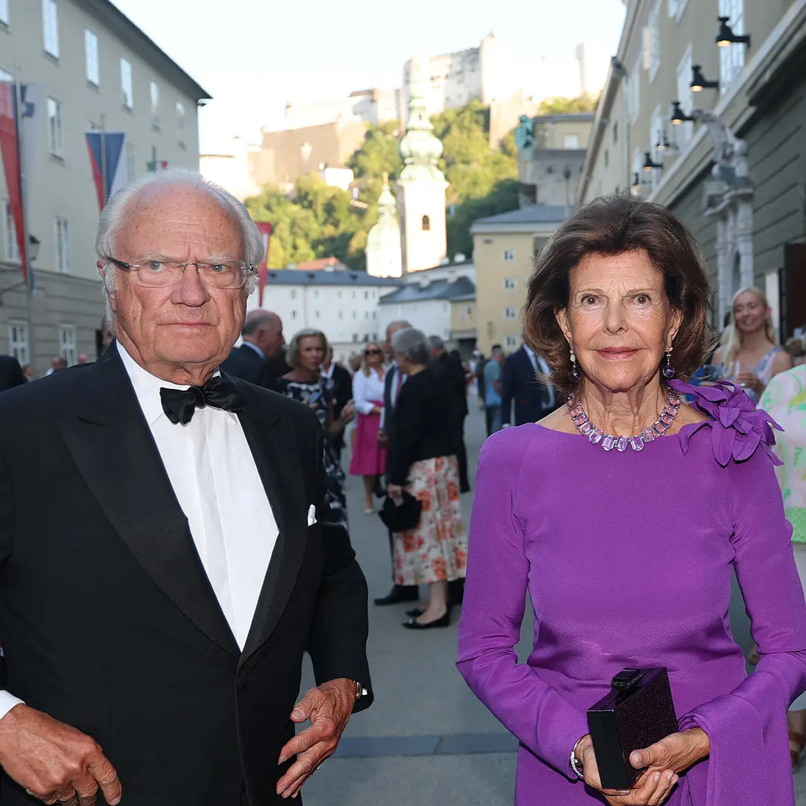 King Carl Gustaf and Queen Silvia attend Salzburg Festival