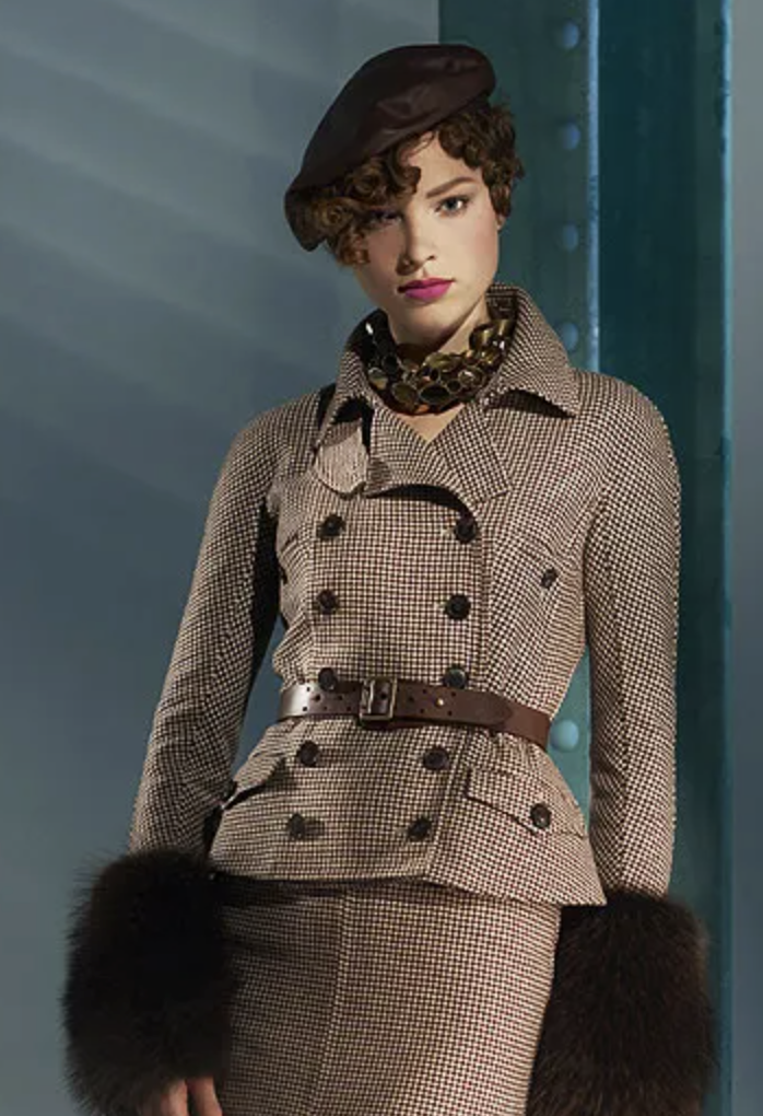 Christian Dior Double-Breasted Jacket in Army Green