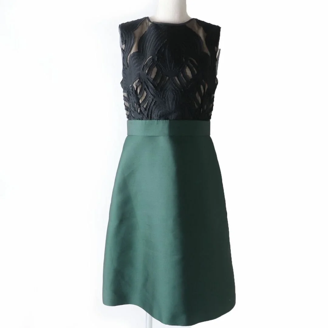 Max Mara A-Line Dress with Lace Top.jpg