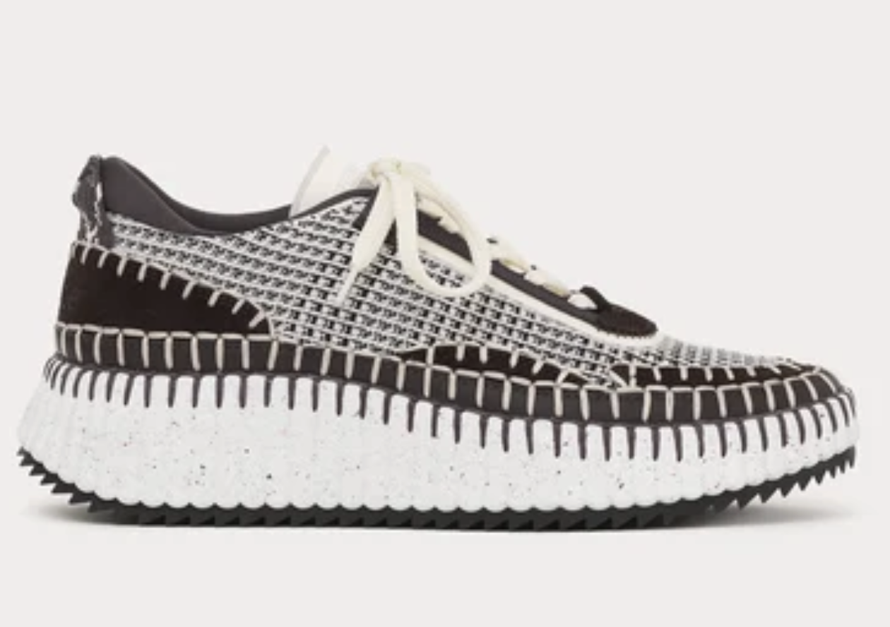 Chloé Nama Sneakers in Black &amp; White