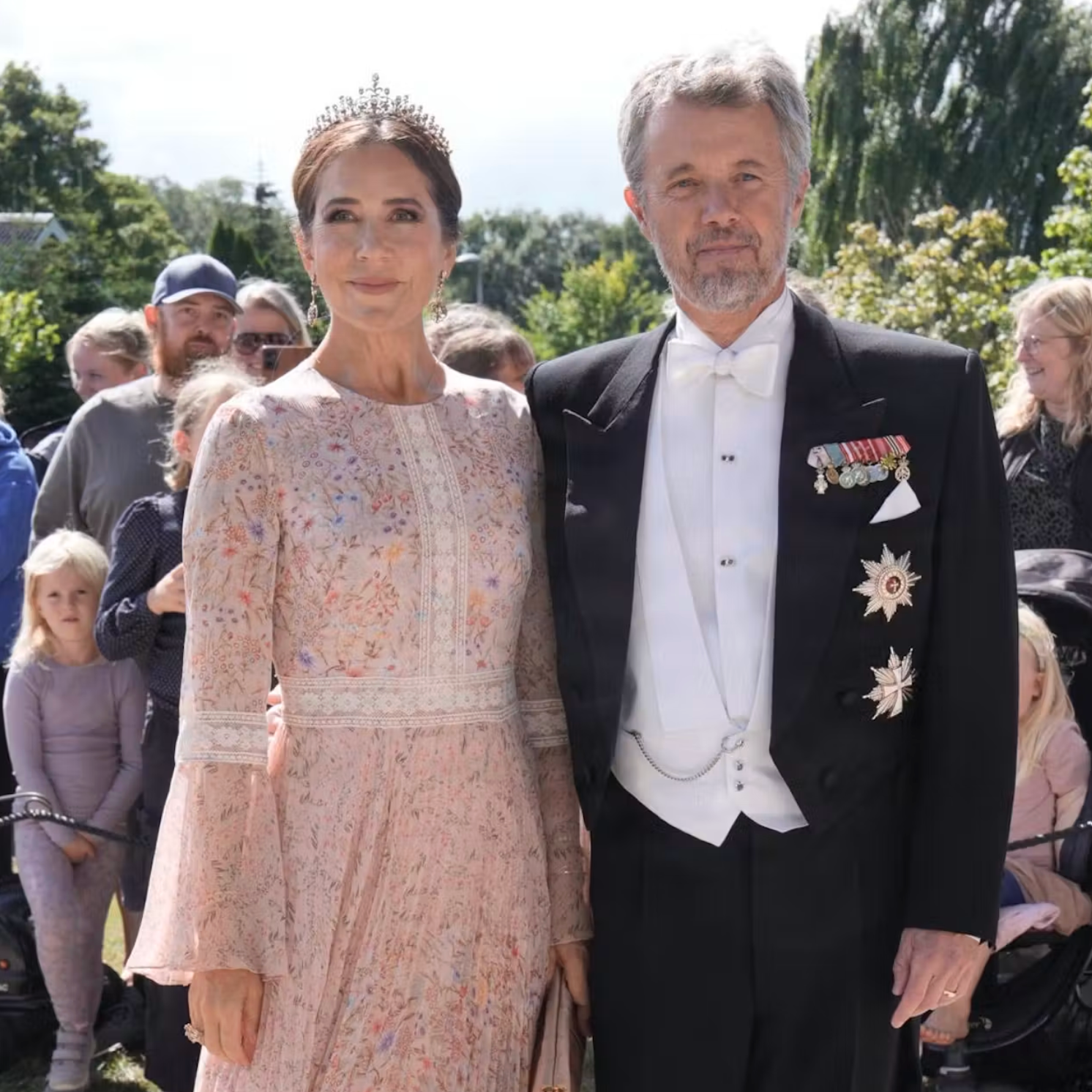 Danish Royal Family attends wedding of Count Gregers Ahlefeldt-Laurvig-Bille and Cecilie Juhl