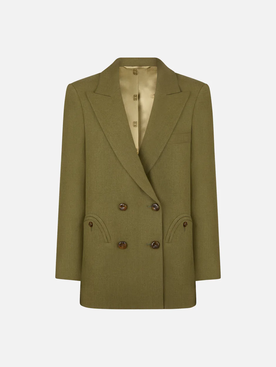 Blazé Milano Everyday Blazer in Palm Green
