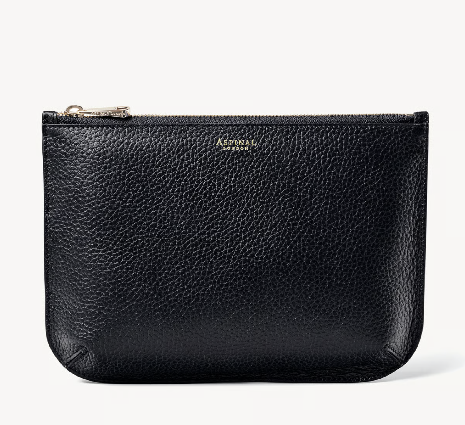 Aspinal of London Large Ella Pouch in Black