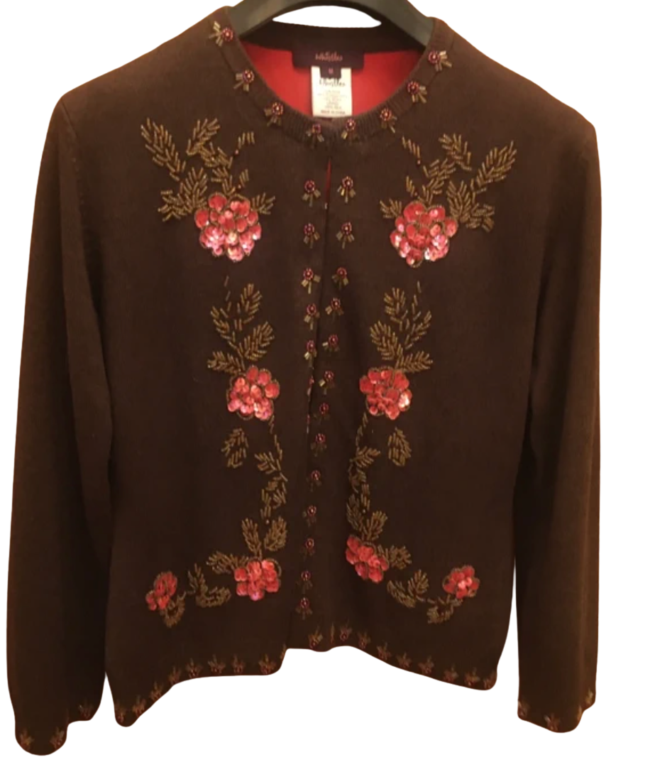 Whistles Embroidered Cardigan
