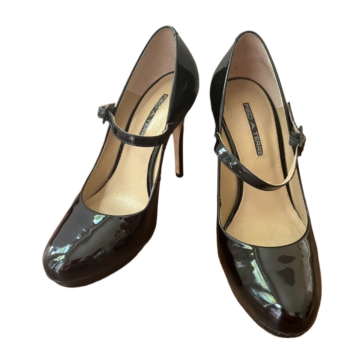 Pied a Terre Atessa Mary Jane Heels in Black.png