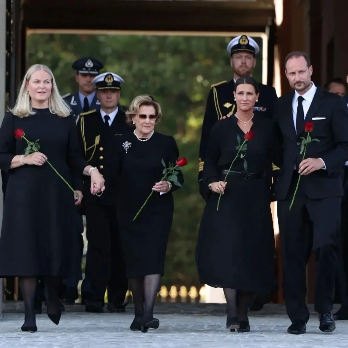 Norwegian Royal Family attends Private Service for King Harald 