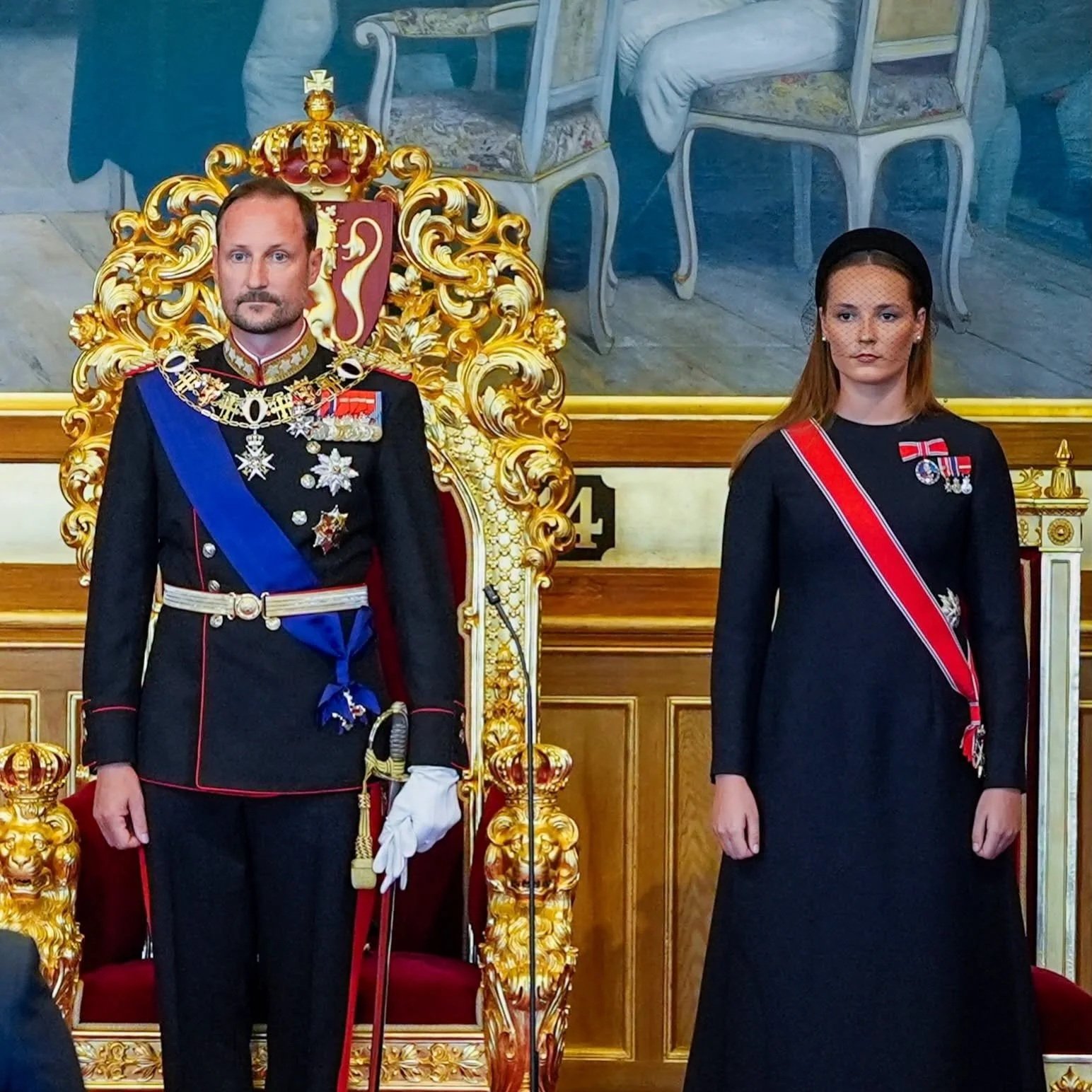 King Haakon and Crown Princess Ingrid Alexandra take their Oath of Allegiance to the Constitution