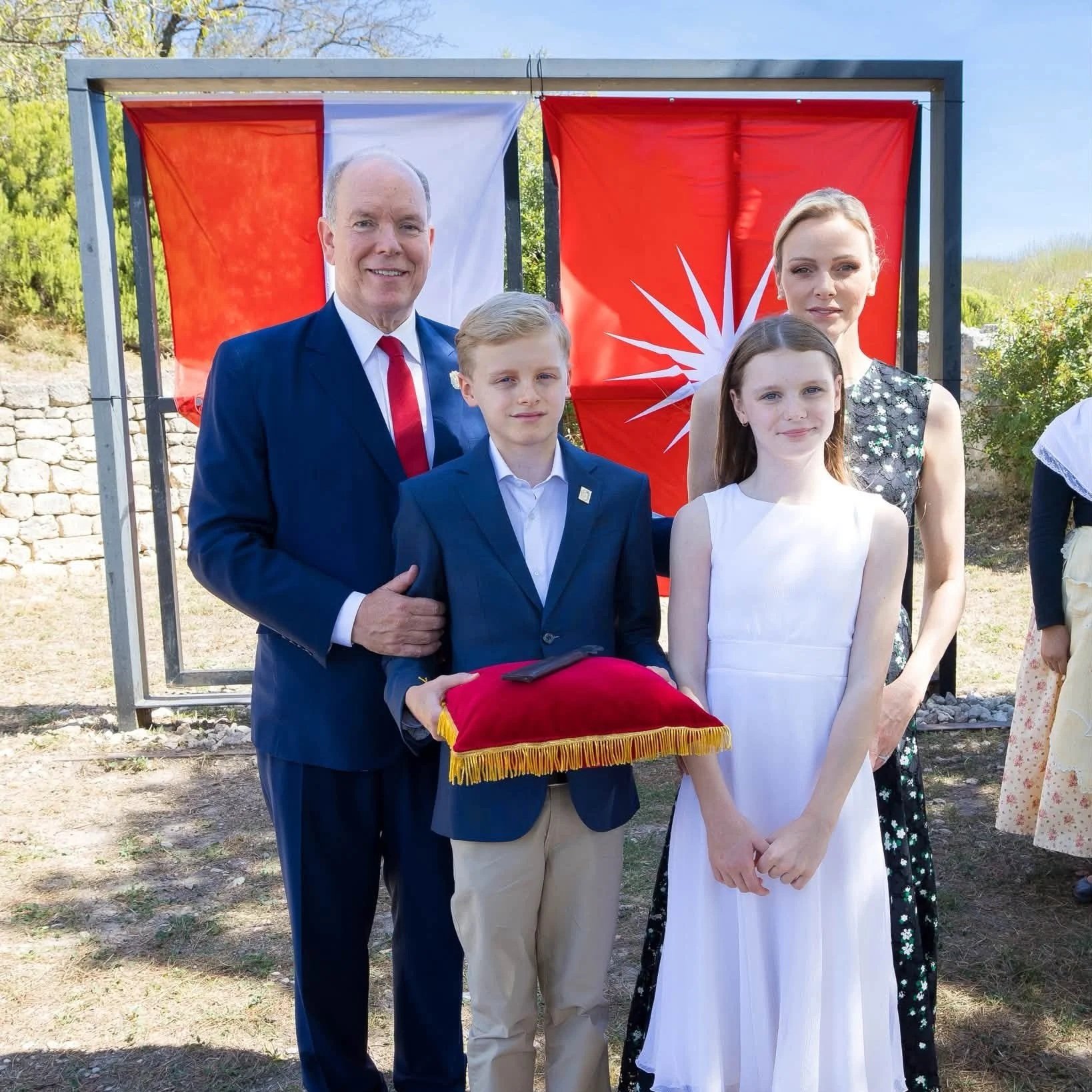 Monégasque Princely Family visits Baux-de-Provence