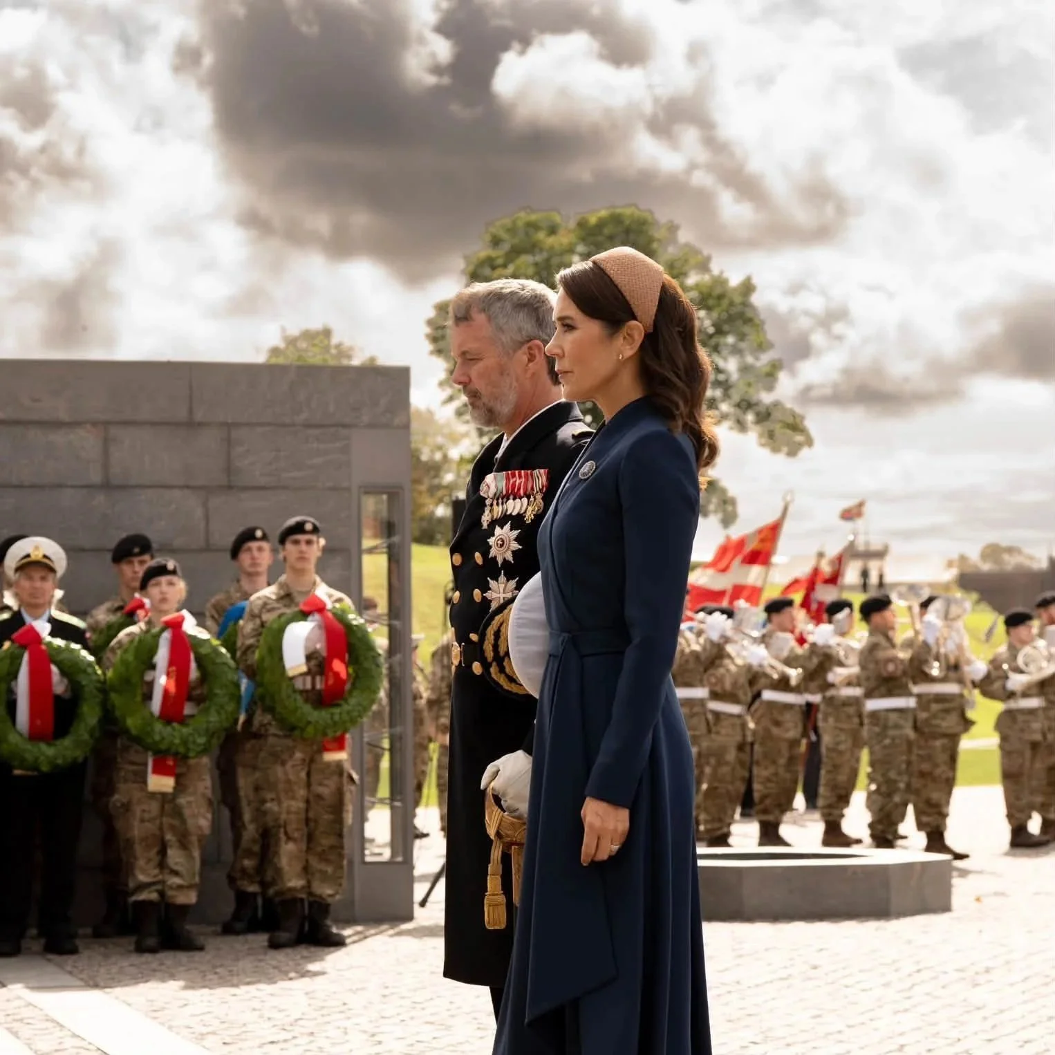 King Frederik and Queen Mary attend Flag Day commemorations