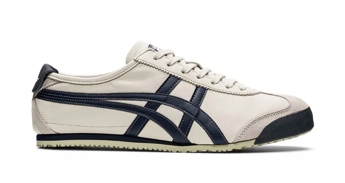 Onitsuka Tiger Mexico 66 Sneakers in Birch/Peacoat
