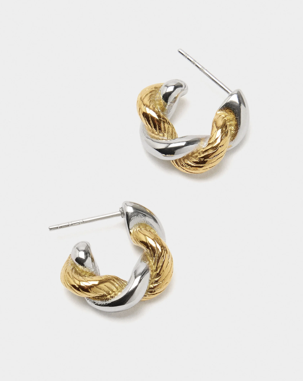 Parfois Braided Hoop Earrings 