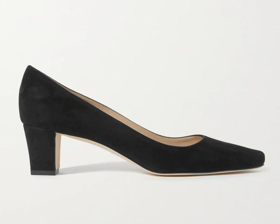 Manolo Blahnik Okkatopla 50 Pumps in Black Suede