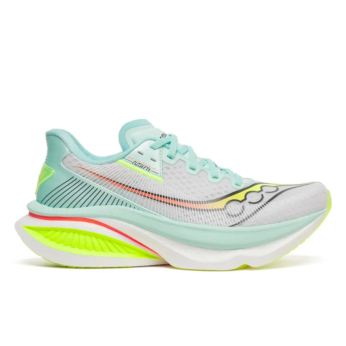 Saucony Endorphin Azura Running Shoes in White / Splash