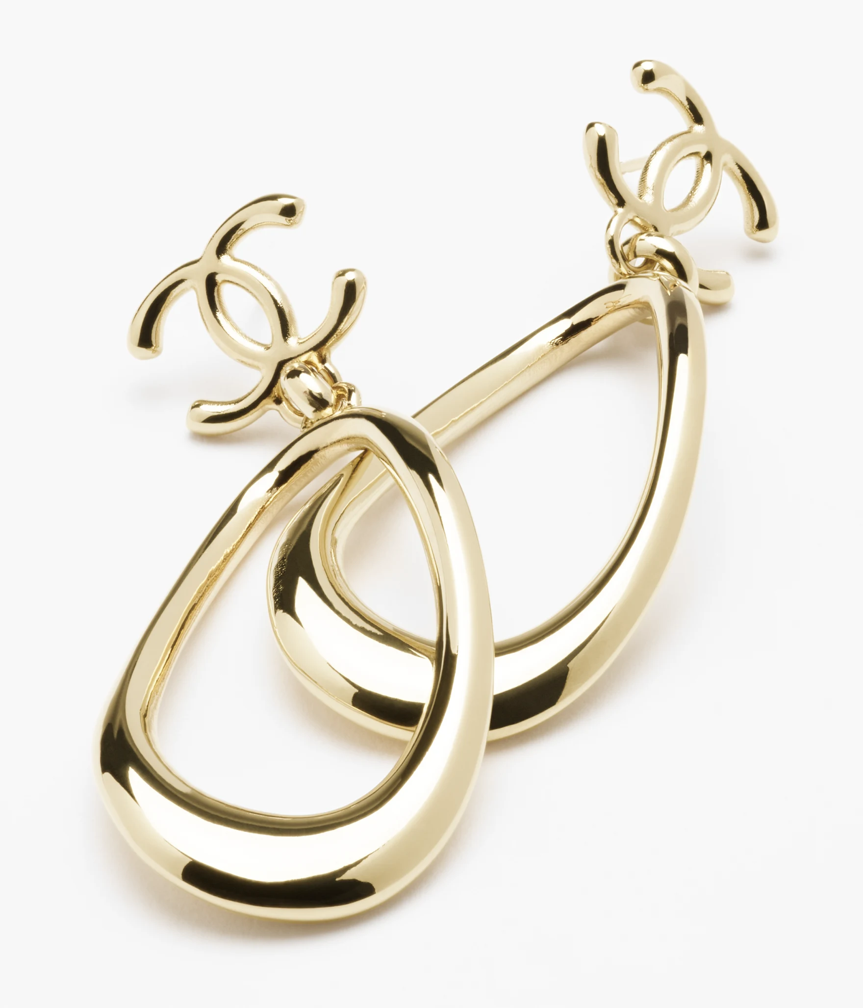 Chanel CC Pendant Earrings