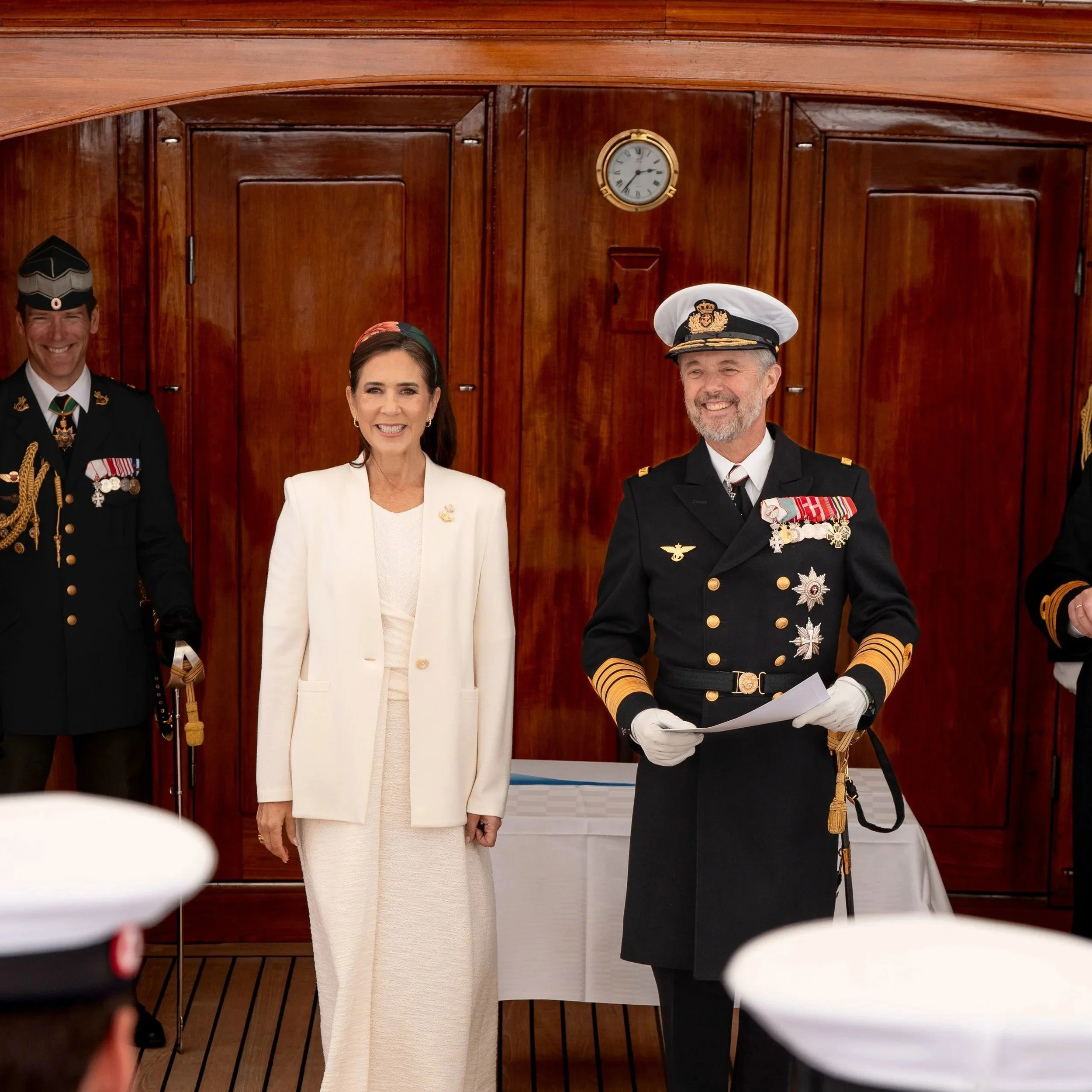 King Frederik and Queen Mary officially disembarks from Royal Ship Dannebrog