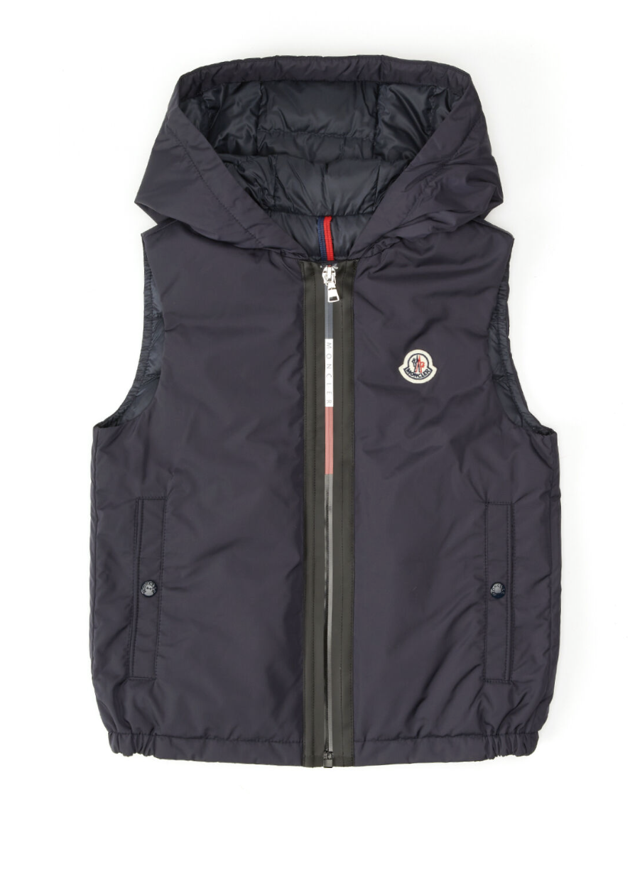 Moncler Logo-Patch Hooded Gilet
