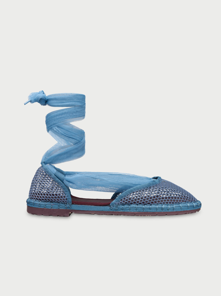 Flabelus Isabella Ribbon Shoes in Aqua.png